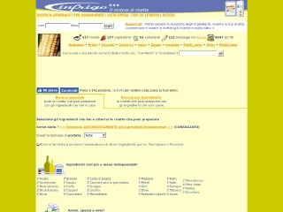 Screenshot sito: In Frigo