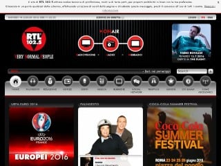 Screenshot sito: RTL 102.5