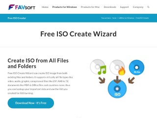 Screenshot sito: Free Iso Create Wizard