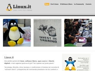 Screenshot sito: Italian Linux Society