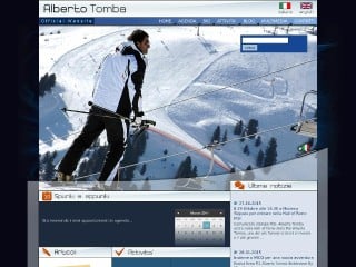 Screenshot sito: Alberto Tomba