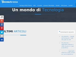 Screenshot sito: TecnoArena.net