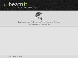 Screenshot sito: Just Beam It