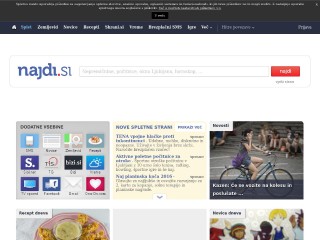 Screenshot sito: Najdi.si