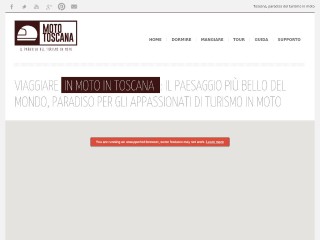 Screenshot sito: MotoToscana
