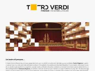 Screenshot sito: Teatro Verdi di Firenze