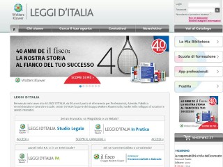 Screenshot sito: Leggi D'Italia