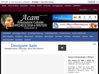 Screenshot sito: Acam.it