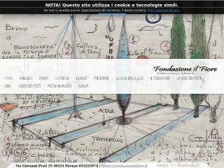 Screenshot sito: Fondazione il Fiore
