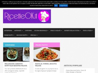 Screenshot sito: Ricetteok.it