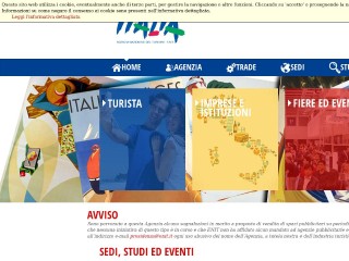 Screenshot sito: ENIT