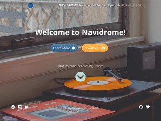 Screenshot sito: Navidrome