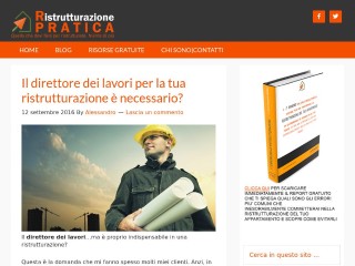 Screenshot sito: Ristrutturazione Pratica