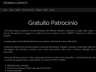 Screenshot sito: Avvocato Federica Liparoti