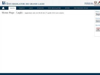Screenshot sito: Laghi.net