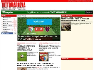 Screenshot sito: Tuttomantova.it