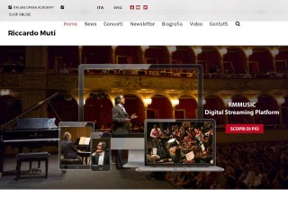 Screenshot sito: Riccardo Muti