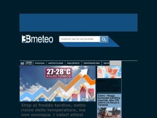 Screenshot sito: 3Bmeteo