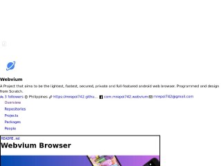 Screenshot sito: Webvium
