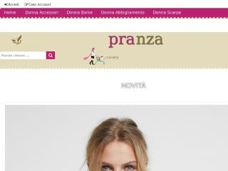 Screenshot sito: Pranzaconme.it