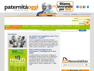 Screenshot sito: Paternitaoggi.it
