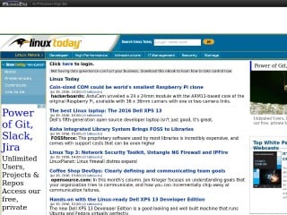 Screenshot sito: Linux Today