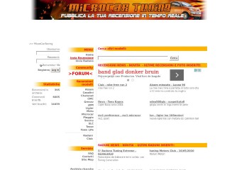 Screenshot sito: MicroCar Tuning