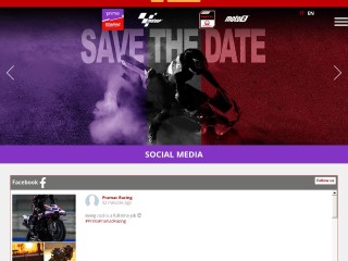 Screenshot sito: Pramac Racing