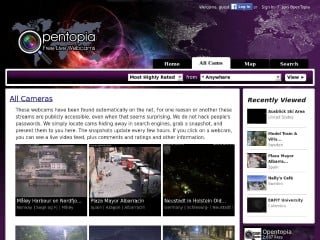 Screenshot sito: Opentopia Webcam