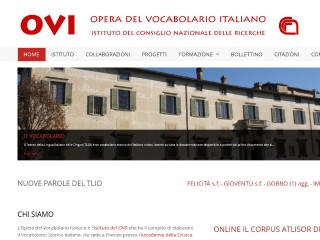 Screenshot sito: Vocabolario.org