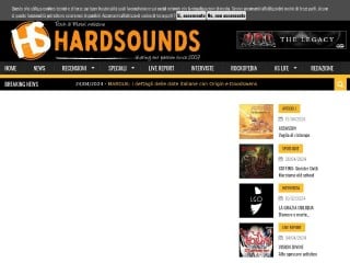 Screenshot sito: Hardsounds.it