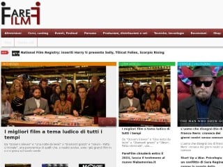Screenshot sito: Farefilm.it