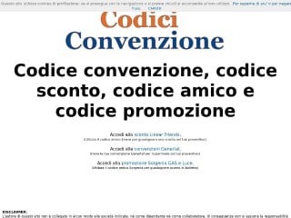 Screenshot sito: Codice Convenzione Genialloyd