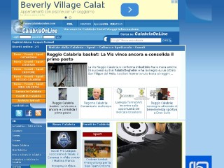 Screenshot sito: Calabriaonline.com