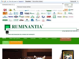 Screenshot sito: Ruminantia