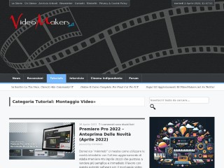 Screenshot sito: Videomakers Montaggio Video