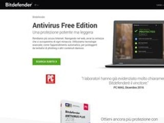 Screenshot sito: Bitdefender Free