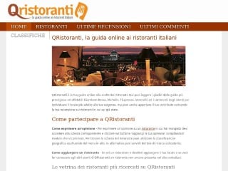 Screenshot sito: QRistoranti.it