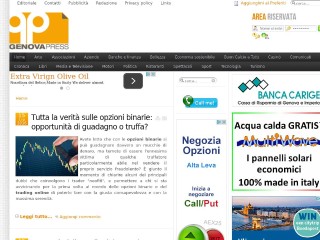 Screenshot sito: Genovapress