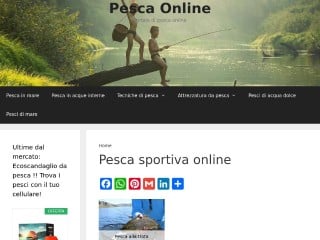 Screenshot sito: Pescaonline