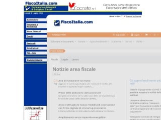 Screenshot sito: FiscoItalia.com
