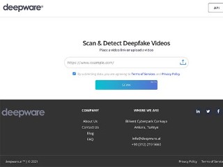 Screenshot sito: Deepware