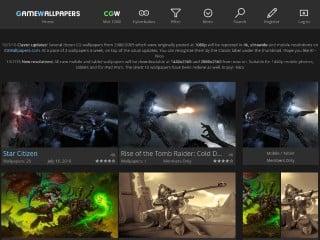 Screenshot sito: GameWallpapers.com