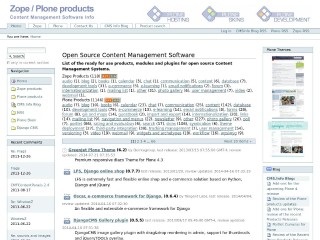 Screenshot sito: Content management software