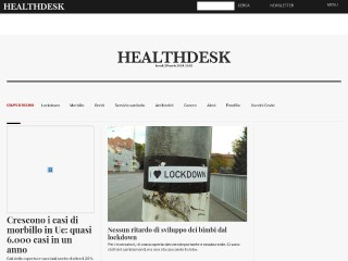 Screenshot sito: HealthDesk.it