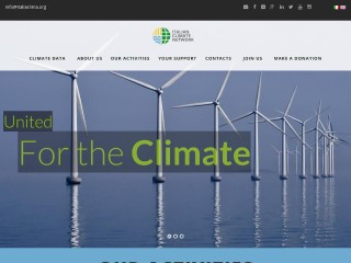 Screenshot sito: Italian Climate Network