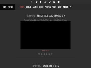 Screenshot sito: John Legend
