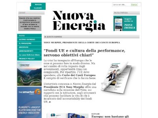 Screenshot sito: Nuova Energia