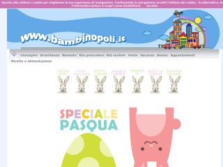 Screenshot sito: Bambinopoli Speciale Pasqua