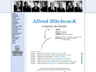 Screenshot sito: Hitchcockmania.it